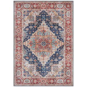 tmave modro cerveny koberec nouristan sylla 80 x 150 cm