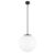 Bílé závěsné svítidlo s objímkou v černé barvě Sotto Luce TSUKI L, ⌀ 30 cm