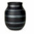 Černá keramická váza ø 16 cm Omaggio – Kähler Design