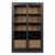 Černá knihovna z borovicového dřeva 125×200 cm James – WOOOD