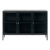 Černá vitrína Unique Furniture Carmel, délka 132 cm