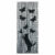 Černo-šedý bambusový závěs do dveří 200×90 cm Cat and Butterfly – Maximex