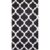 Černobílý koberec Vitaus Elisabeth, 80 x 150 cm