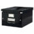 Černý kartonový úložný box s víkem Click&Store – Leitz