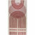 Červeno-bílý pratelný koberec běhoun 80×200 cm – Vitaus