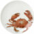 Červený porcelánový talíř ø 20 cm Crab – IHR