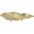 DekorStyle Zlatý tác Feather 36×21 cm