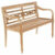 DIVERO Zahradní dřevěná lavička – 119 cm