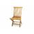 DIVERO Zahradní skládací židle 46 x 89 x 62 cm, týkové dřevo