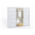 Expedo Posuvná skříň BONY bílá/zrcadlo, 215x250x62