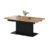 Expedo Rozkládací jídelní stůl BOGATO, 126-168×56-74×70, dub wotan/černá