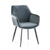 HOMEDE Designová židle Vialli šedá, velikost 60x42x84