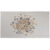 Hoorns Bílý bavlněný ubrus s potiskem Golden 250 x 135 cm