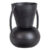 Hoorns Černá kovová váza Madai 44 cm