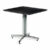 Kavárenský stolek SANNA, 700×700 mm, černá/chrom