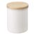Bílá dóza s bambusovým víčkem YAMAZAKI Tosca, ø 9,5 cm