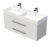Koupelnová skříňka s umyvadlem Naturel Cube Way 120x53x46 cm bílá lesk CUBE461202BISAT