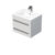 Koupelnová skříňka s umyvadlem Naturel Cube Way 60x53x46 cm bílá lesk CUBE46602BIMOD