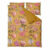 Okrové povlečení na dvoulůžko z bavlněného saténu Bonami Selection Blossom, 160 x 200 cm