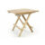 Skládací zahradní stolek DIVERO – týkové dřevo neošetřené – 50 cm