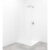 Sprchová zástěna Walk-in 100 cm SAT v barvě profilu bílá SATBWI100PRB