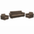 Tempo Kondela Celočalouněná sestava AMEDIA(sedačka + 2 křesla) – čokoládová