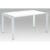 Tempo Kondela Jídelní stůl DARO – bílá extra vysoký lesk HG / stříbrná
