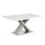 Tempo Kondela Jídelní stůl FARNEL – bílá s vysokým leskem HG / beton