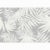 Tempo Kondela Koberec INTISAR 67×120 cm – bílá/šedá/vzor listy