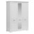 Tempo Kondela Třídveřová skříň se zrcadlem ARYAN 3D – bílá