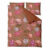 Terakotově hnědé povlečení na dvoulůžko z bavlněného saténu Bonami Selection Blossom, 200 x 200 cm