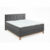 Tmavě šedá boxspring postel s úložným prostorem 180×200 cm Catania – Meise Möbel