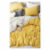 Žluto-krémové bavlněné povlečení na dvoulůžko/prodloužené s prostěradlem 200×220 cm – Mila Home